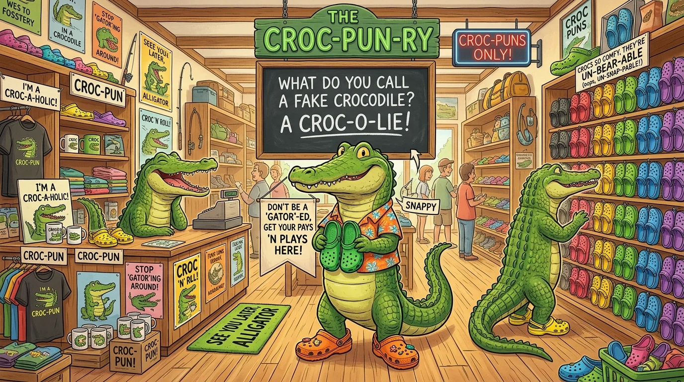 Classic Croc Puns