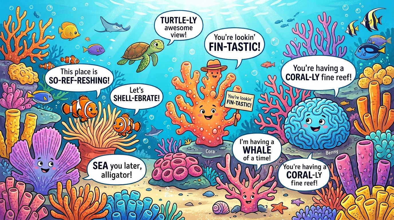 Clever Coral Wordplay