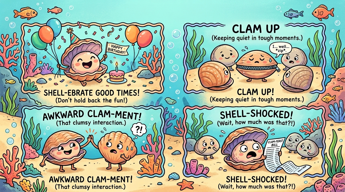 Funny Clam Puns