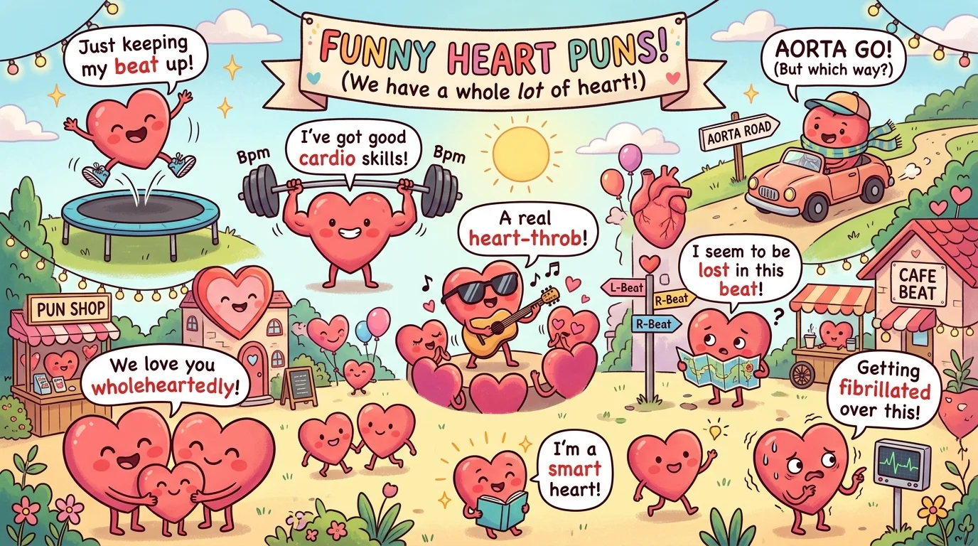 Funny Heart Puns 