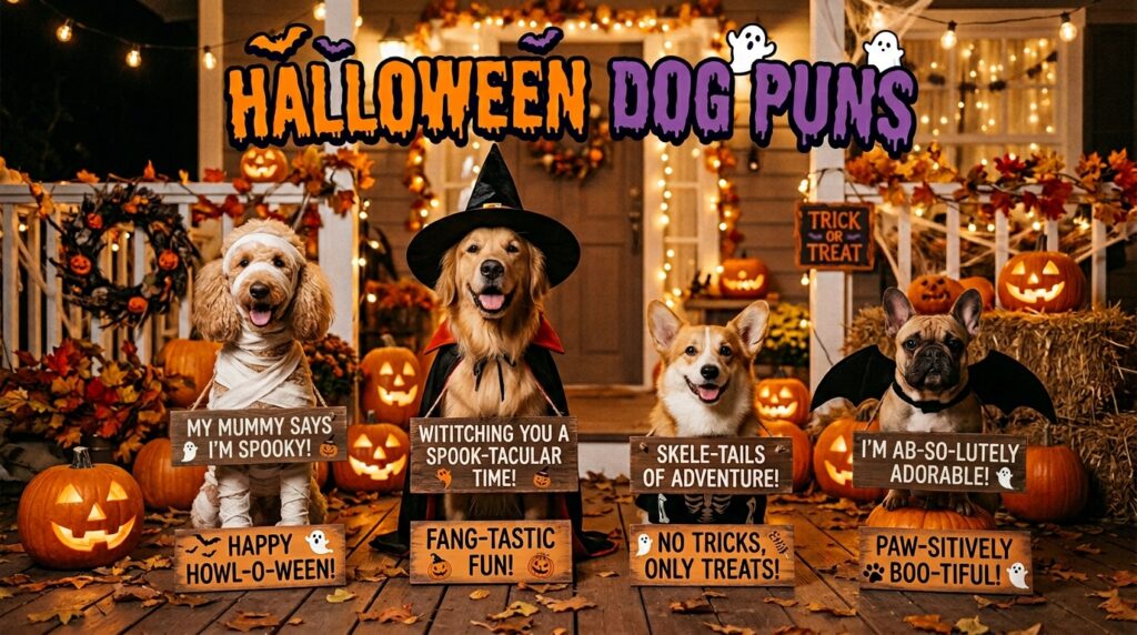 Halloween Dog Puns