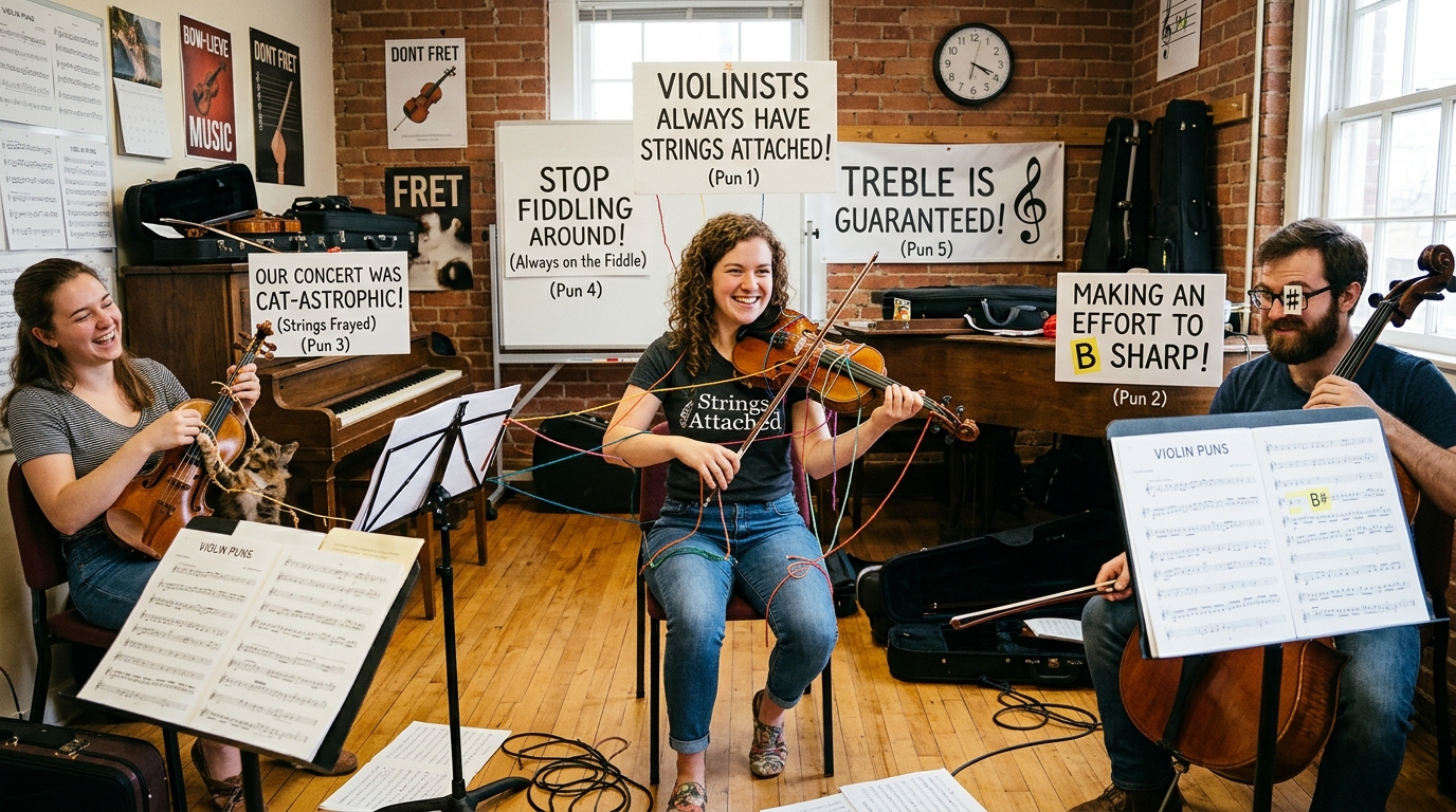 Clever Violin Wordplay 🎻🧠