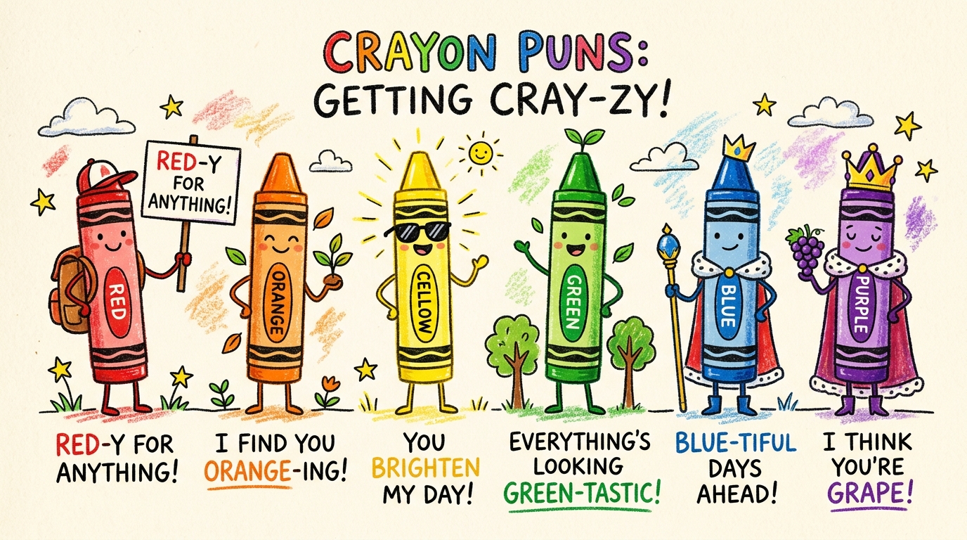 Art-Themed Crayon Puns