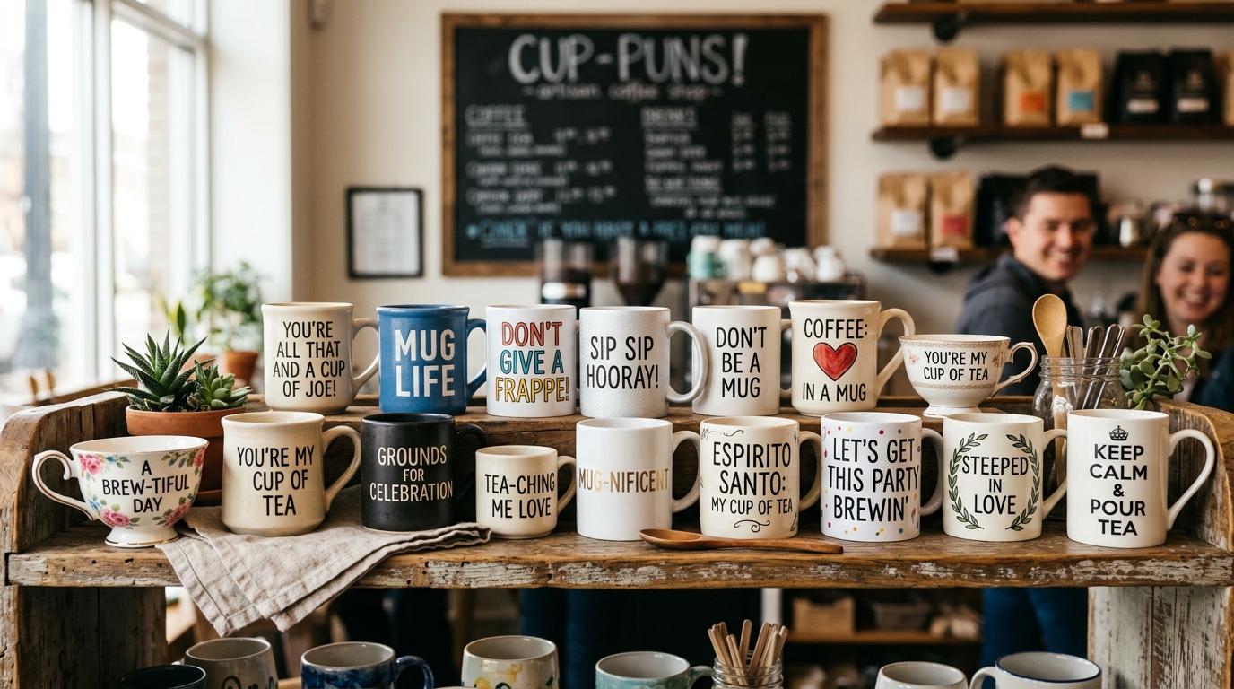 230+Cup Puns That Are Overflowing With Laughs ☕😂