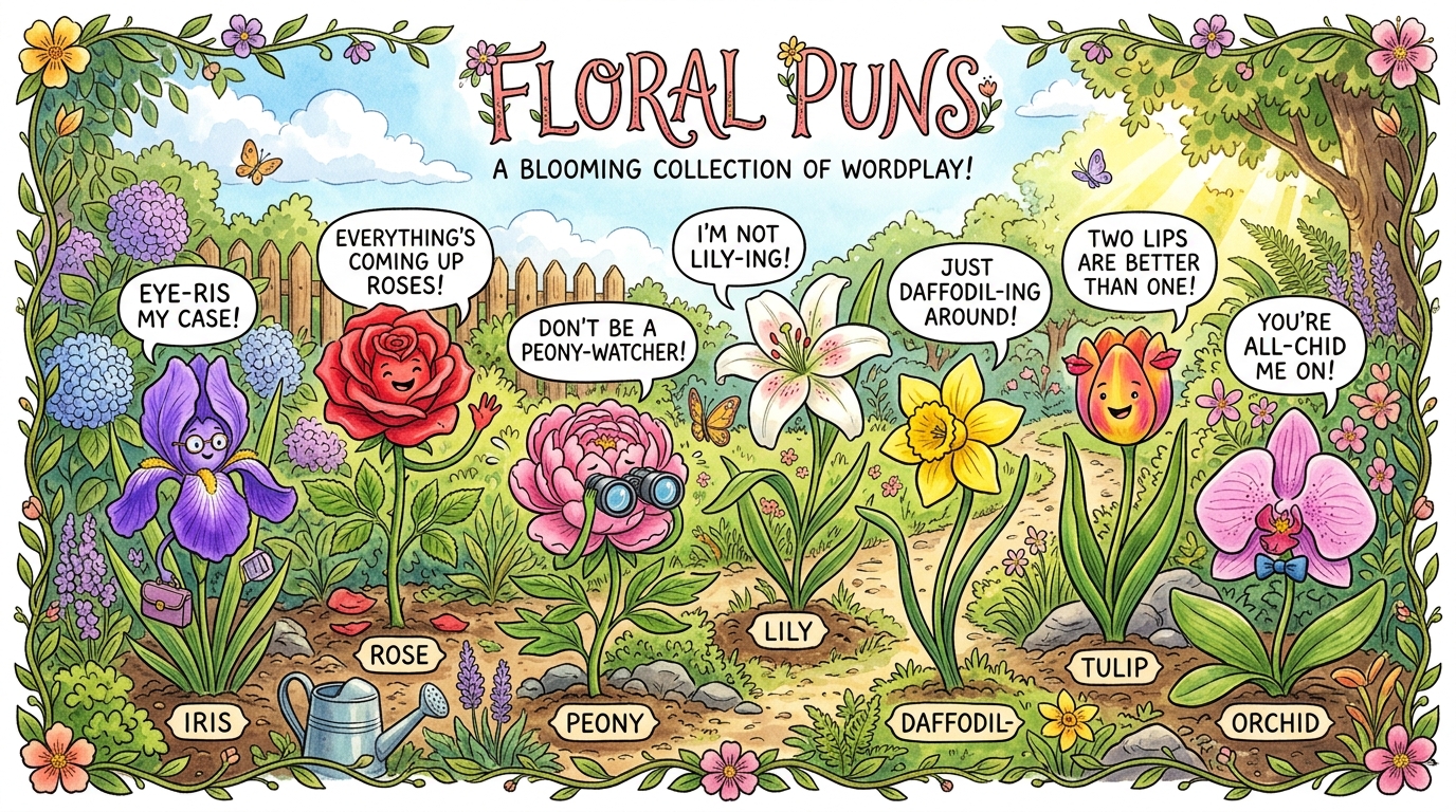 Savage Floral Puns