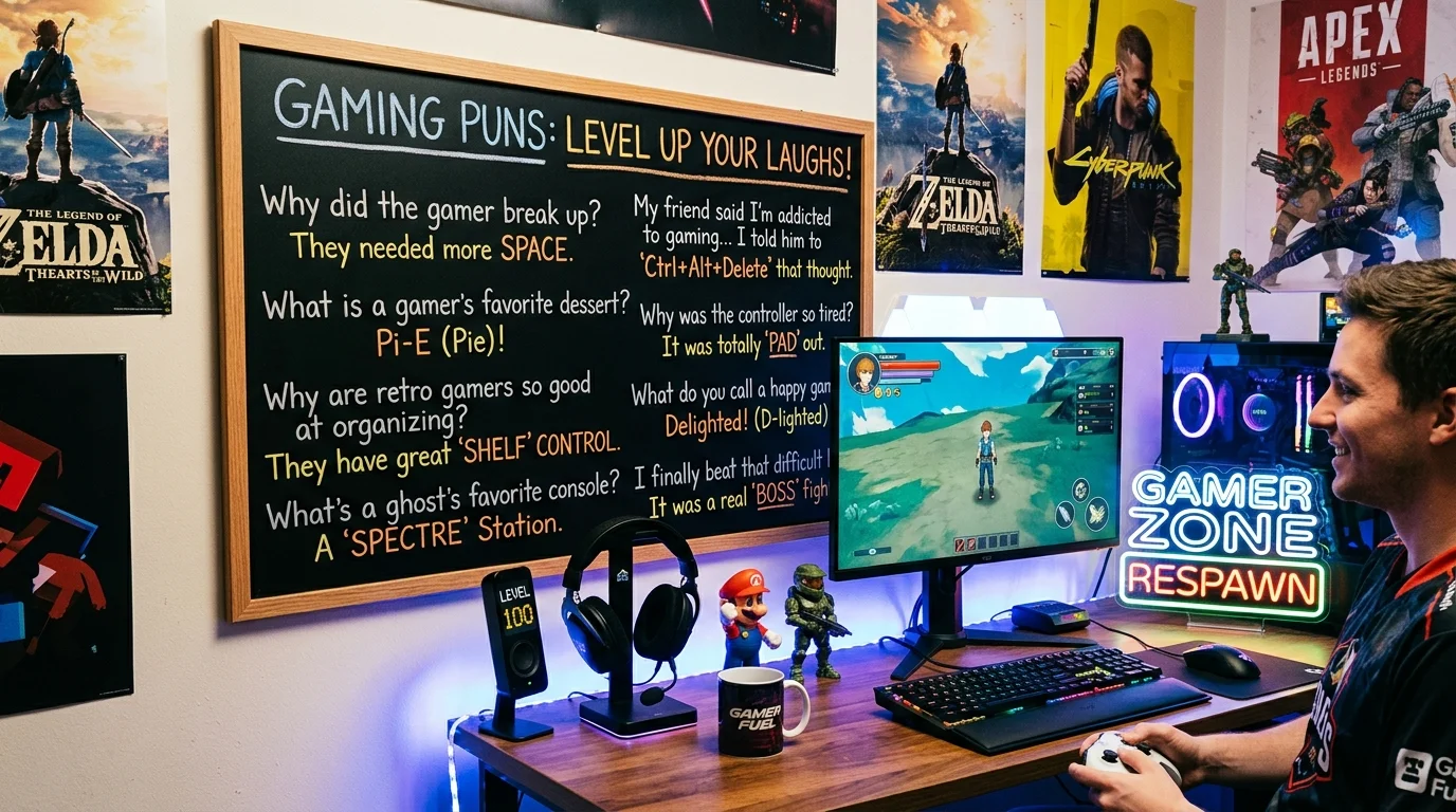 220+ Gaming Puns That Are Ready to Level Up Your Laughs 🎮 😂