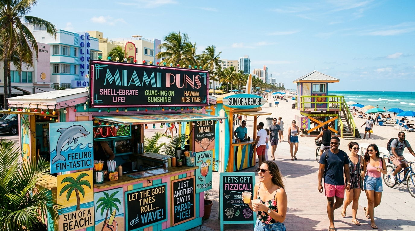 335+Miami Puns That Bring the Heat and the Laughs π΄π