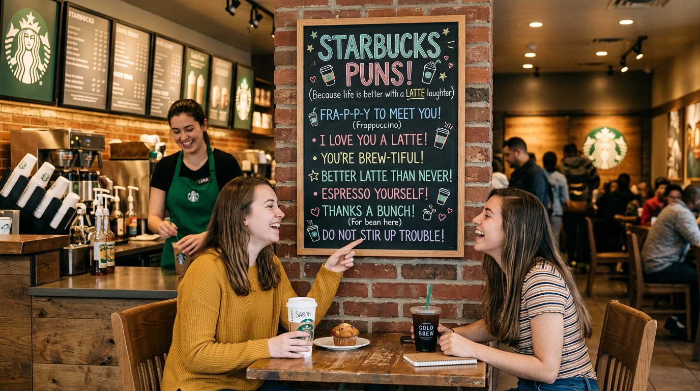 Clever Starbucks Wordplay