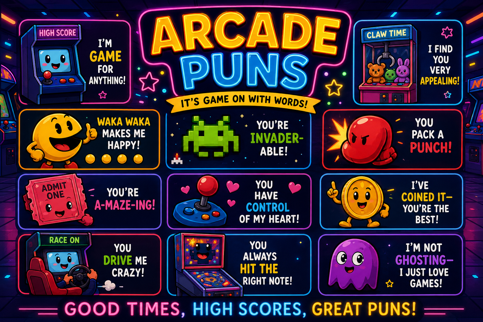 Arcade Puns