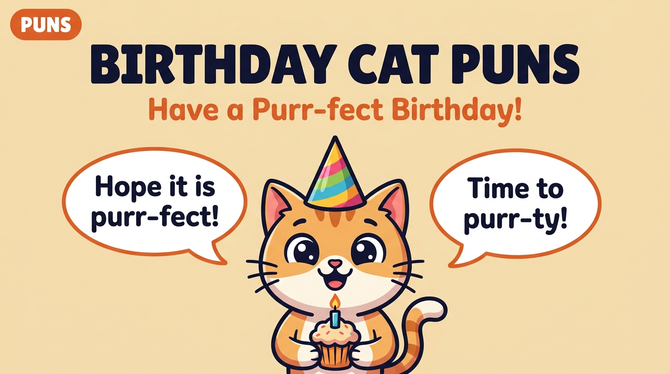 birthday cat puns
