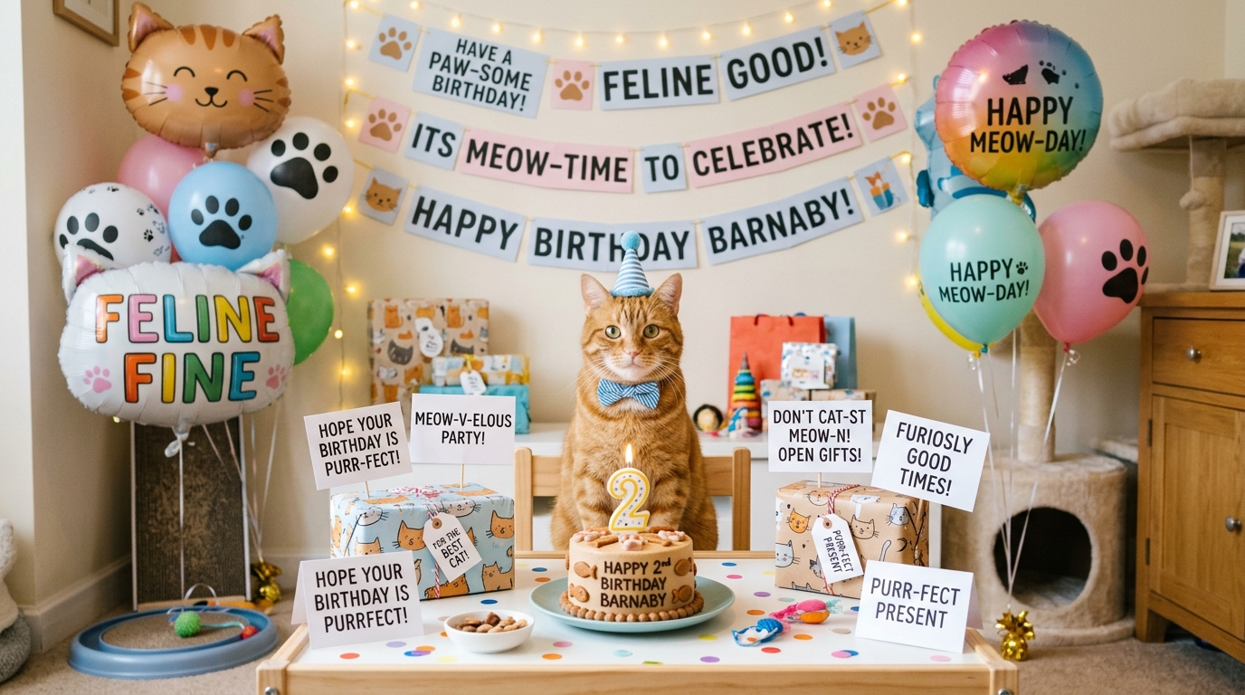 335+ Best Birthday Cat Puns That Are Purr-fect for Any Celebration 🎂🐱