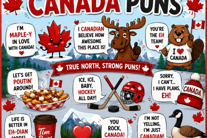 Funny Canada Puns: 175 Maple-icious Jokes That Are Oh Canada Awesome 🍁😂2026
