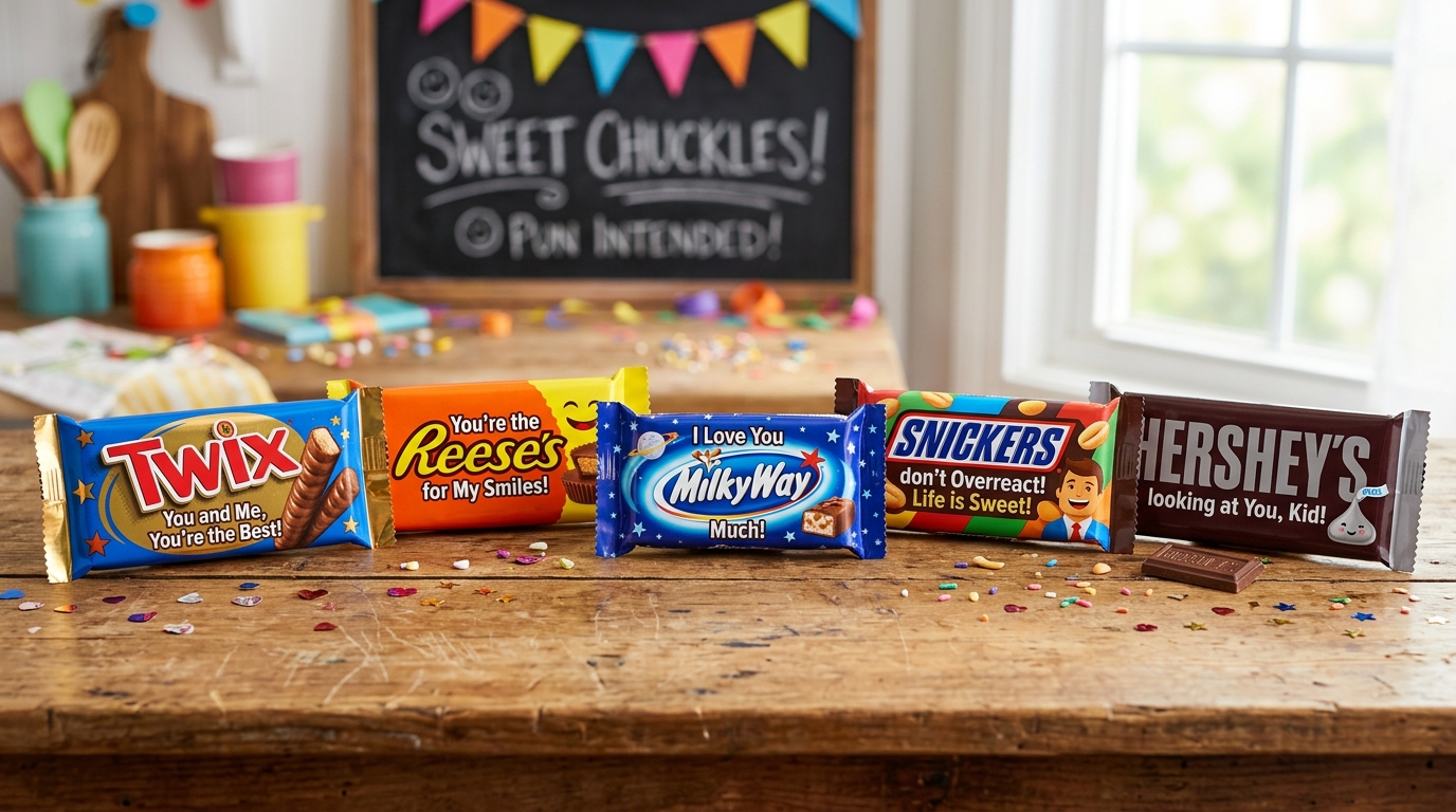 Best Candy Bar Puns: 220+ Sweet Candy Bar Puns That Are Worth Snickering About 🍫😂