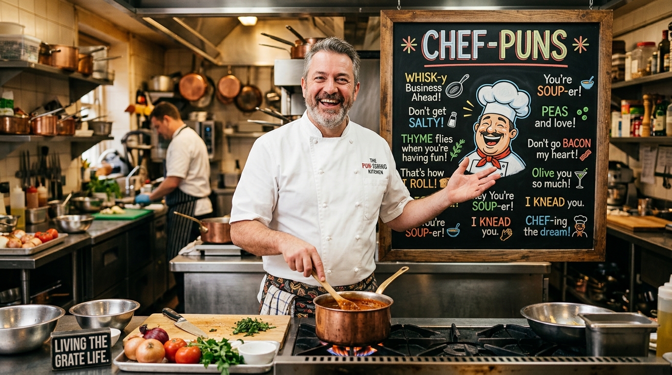 335+Chef Puns That Are Cooking Up Serious Laughs π¨βπ³π