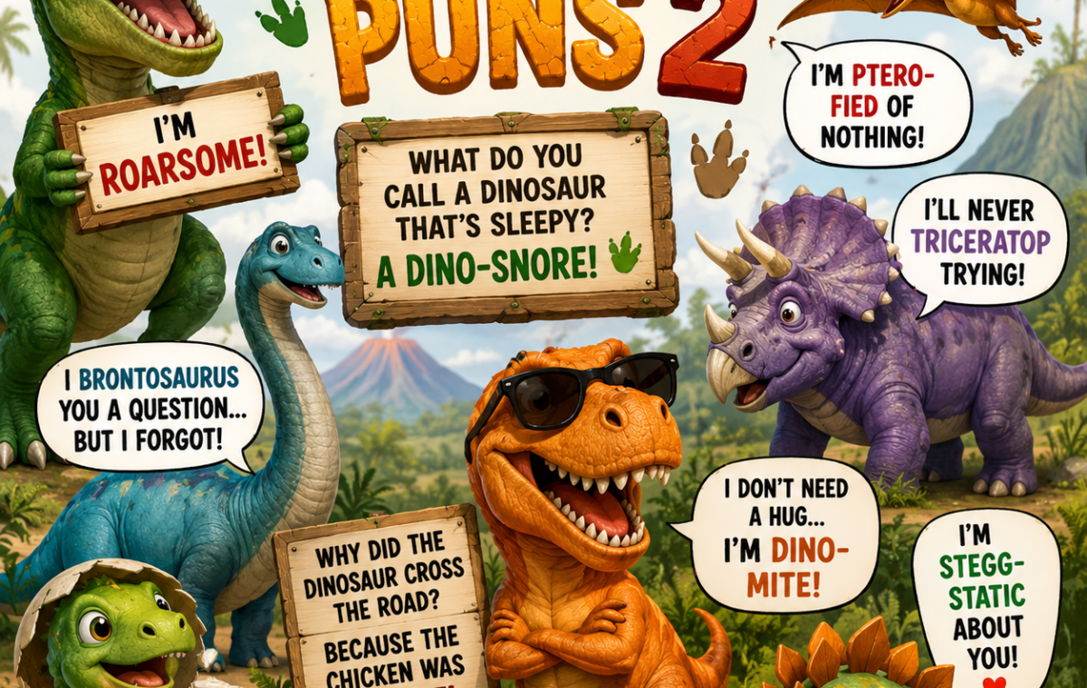 Funny dinosaur-puns-2 175 Roar-some Jokes That Never Go Extinct 🦖😂2026