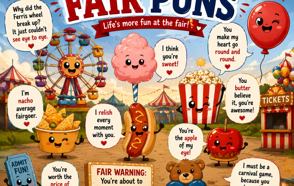 Funny Fair Puns: 175 Fair-tastic Jokes That Are a Ticket to Fun 🎡😂2026