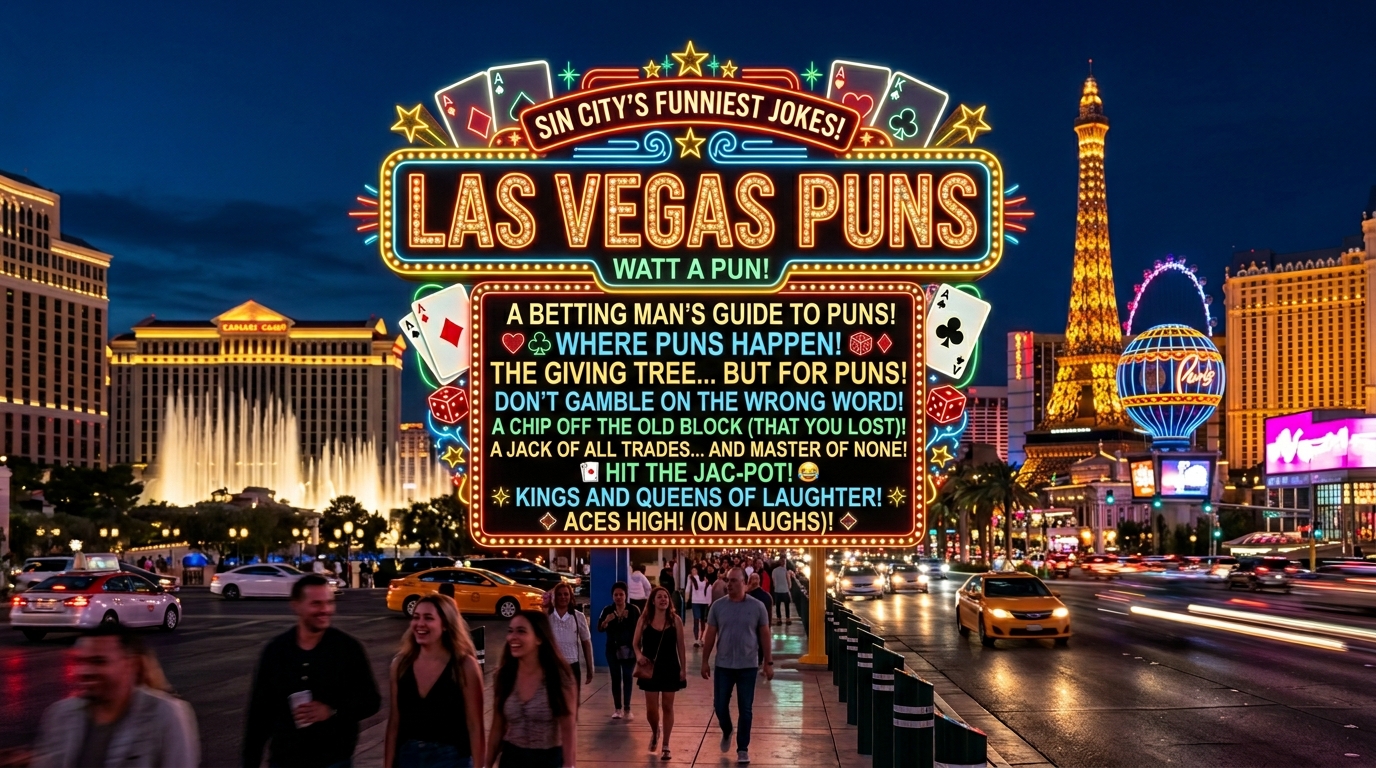 335+ Best Las Vegas Puns That Hit the Jackpot Every Time π°π