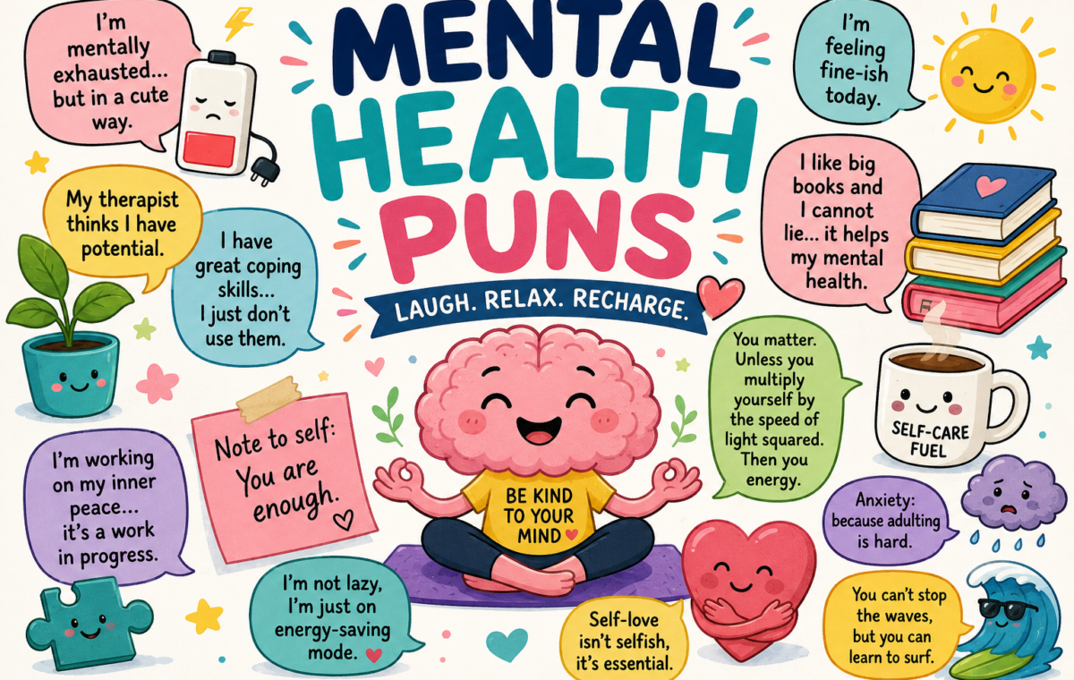 Funny Mental Health Puns: 175 Positive, Funny & Uplifting Jokes to Brighten Your Day 🧠💚2026