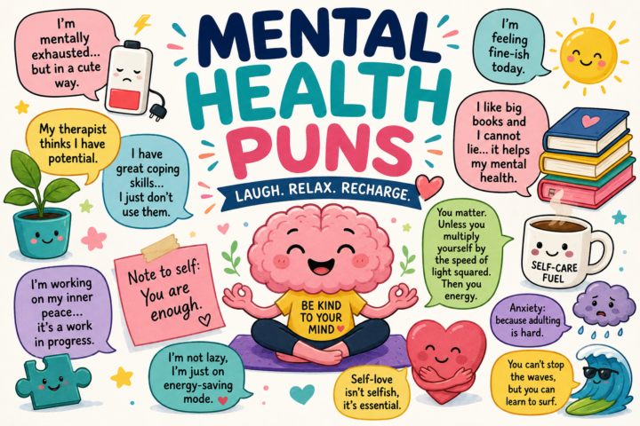 Funny Mental Health Puns: 175 Positive, Funny & Uplifting Jokes to Brighten Your Day π§ π2026