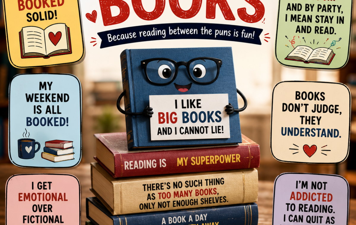 Funny Puns About Books: 175 Novel Jokes Every Book Lover Will Adore 📚😂2026