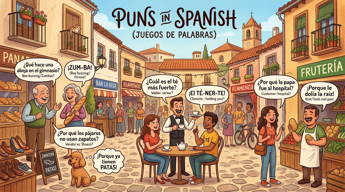 Spanish Puns: 250+ Hilarious Spanish Wordplays That Are Muy Funny 😂🇪🇸