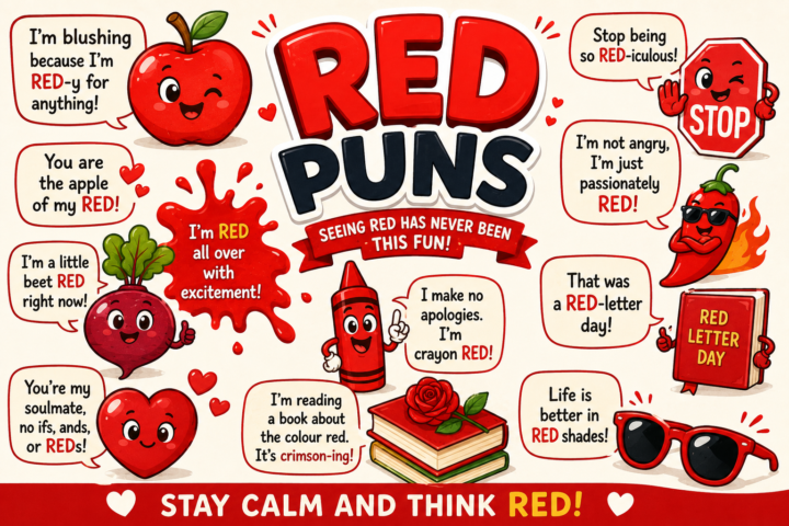 Funny Red Puns: 175 Berry Funny Red Jokes That Are Simply Brilliant β€οΈπ2026