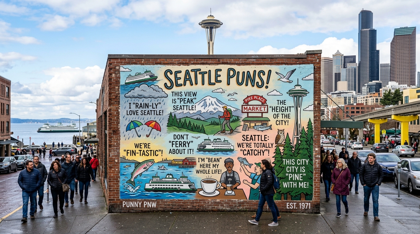 Best Seattle Puns: 220+ Seattle Puns That Are Rainy, Witty, and Space-Needle Sharp ☔😂