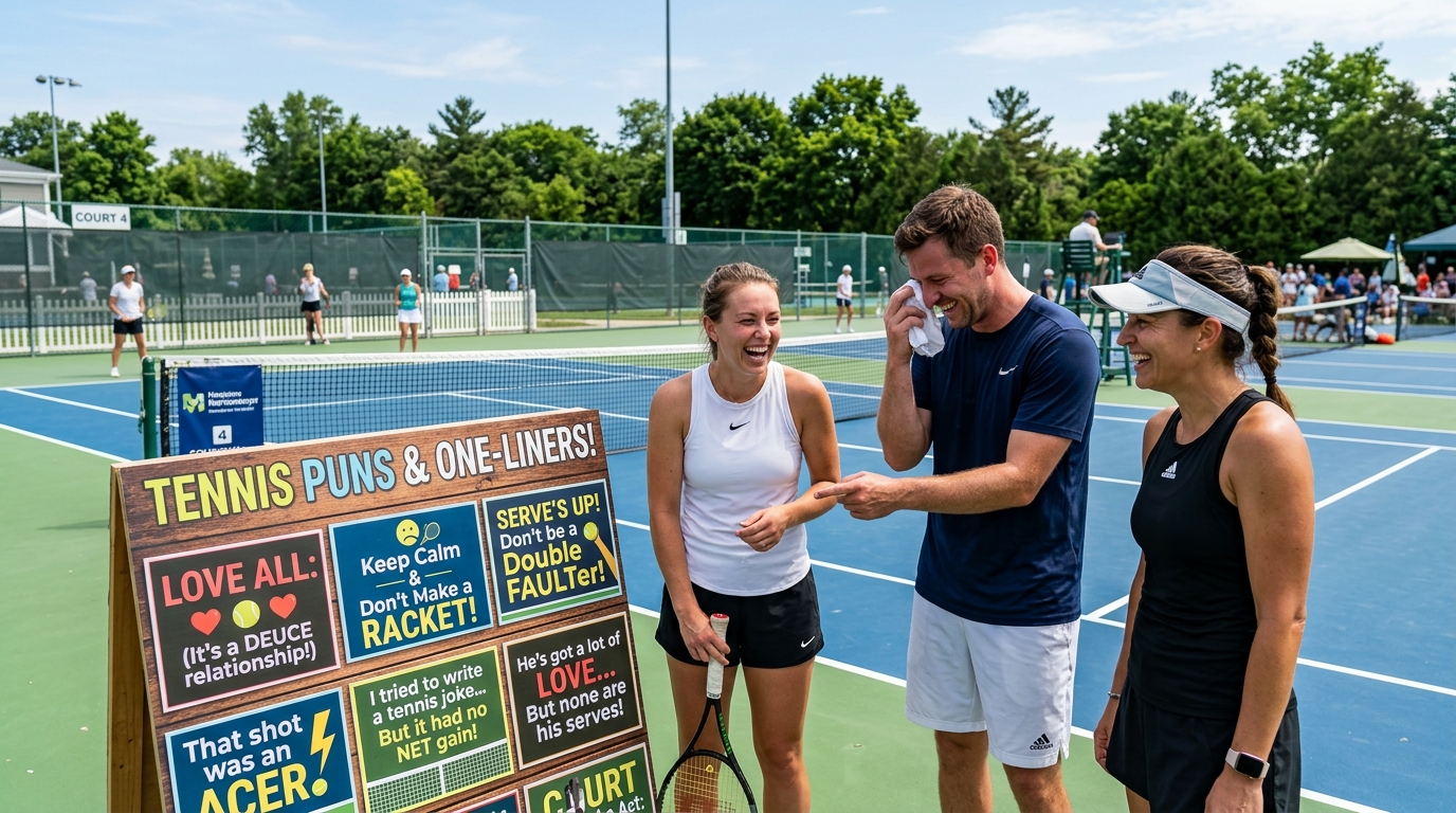 Best Tennis Puns One Liners: 220+ Ace-Worthy Tennis Puns That Are a Grand Slam ๐พ๐