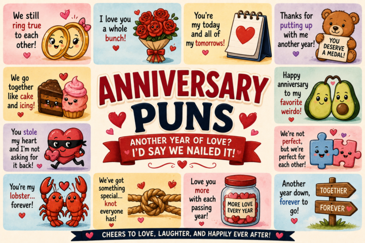 Anniversary Puns: 175 Love-Filled Puns to Celebrate Every Milestone β€οΈπ₯
