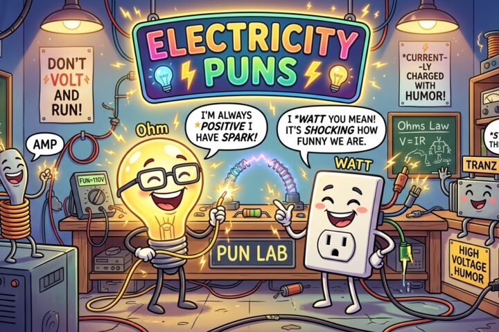 Funny Electricity Puns: 182 Electricity Puns That Are Shockingly Funny ⚡😂2026