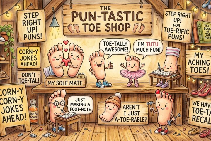 Funny Toe Puns: 182 Toe Puns That Are Toe-tally Hilarious 🦶😂2026