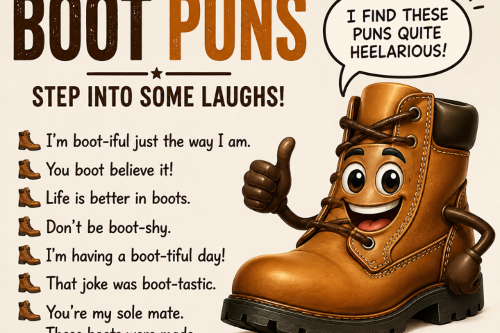 Funny 182 Boot Puns That Are Absolutely Boot-tiful 👢😂2026