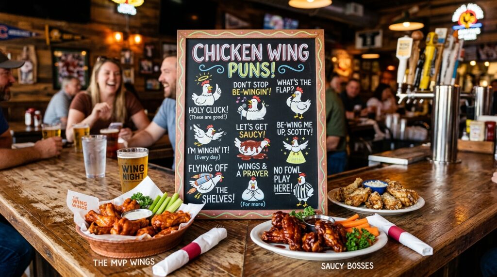 Chicken Wing Restaurant Puns 🍽️