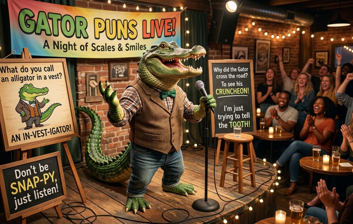 Funny 182 Gator Puns That Will Make You Snap With Laughter 🐊😂2026