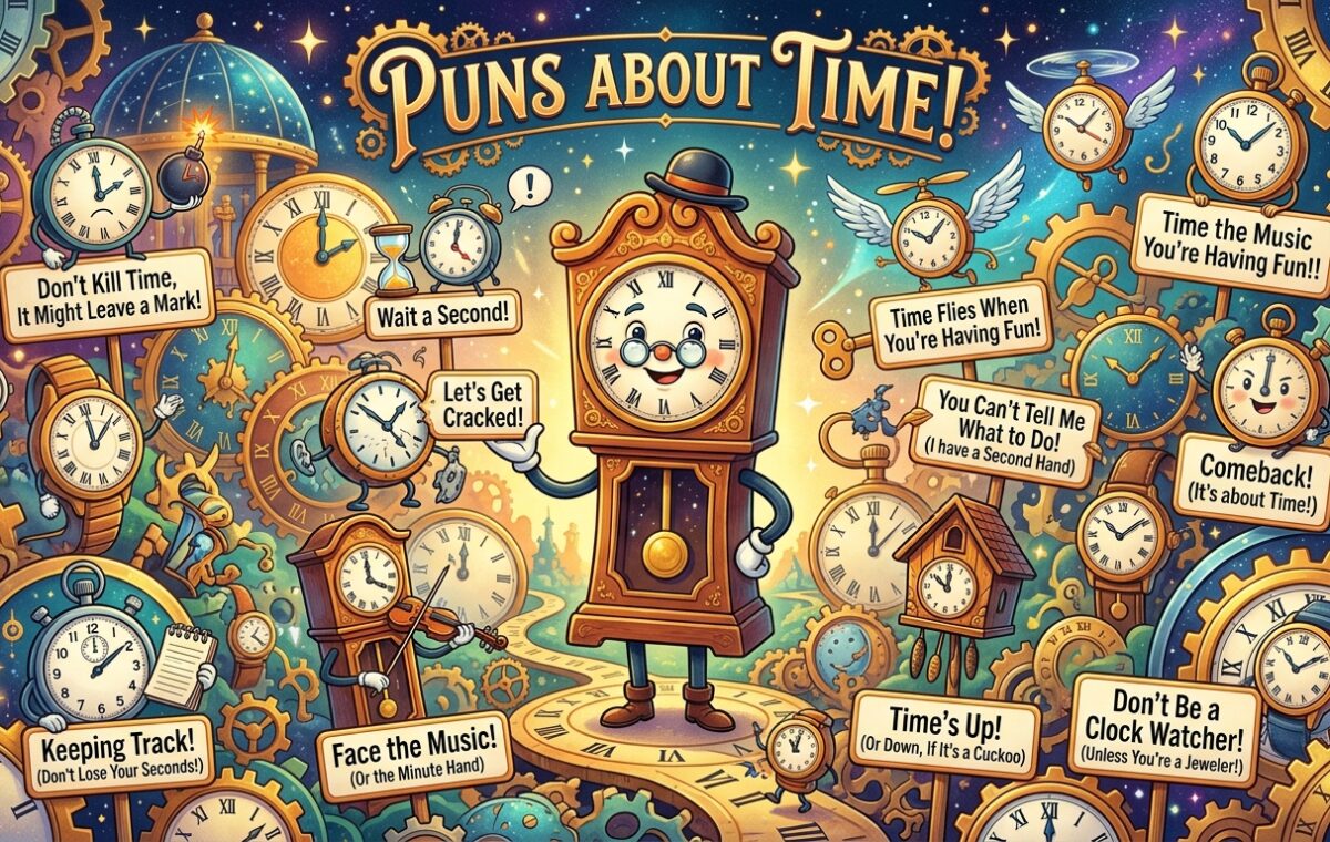 Funny 180+ Puns About Time That Are Always Right on Time ⏰😂 2026