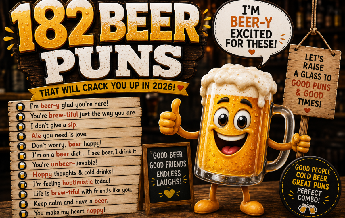 Funny 182 Beer Puns That Will Crack You Up in 2026 🍺😂2026