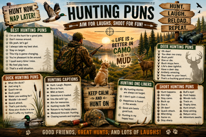 BEST 180+ Hunting Puns That Are Right on Target 🎯2026