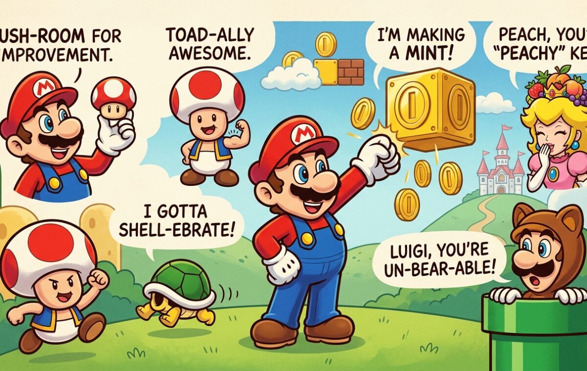 Funny 182 Mario Puns That Are Super, Funny & Power-Up Ready 🍄🎮2026