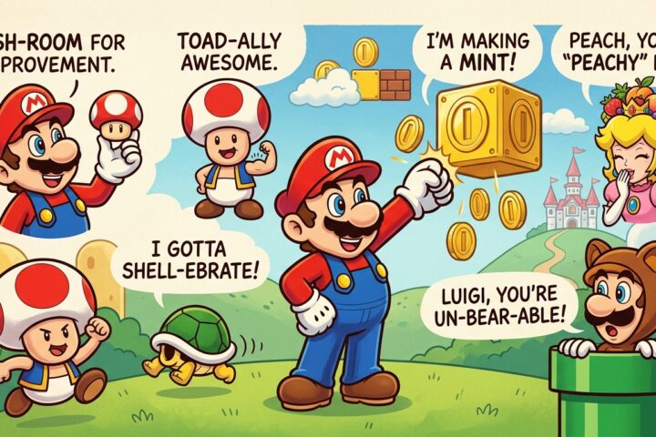 Funny 182 Mario Puns That Are Super, Funny & Power-Up Ready 🍄🎮2026