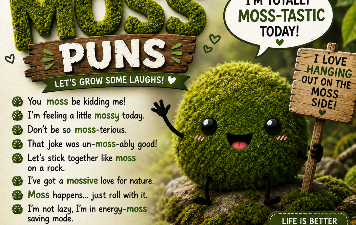 182 Moss Puns That Are Naturally Funny & Lichen Them a Lot 🌿😂2026