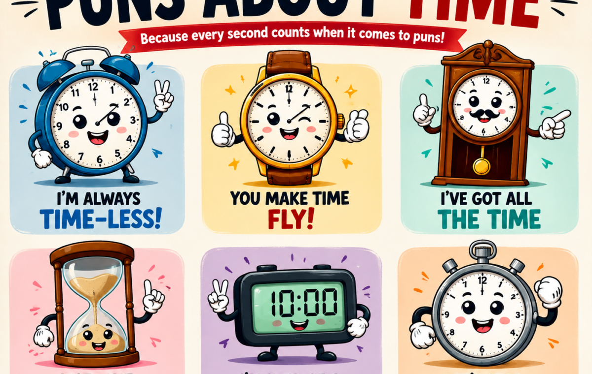 Funny 182 Puns About Time That Are Clocking Up the Laughs ⏰😂2026