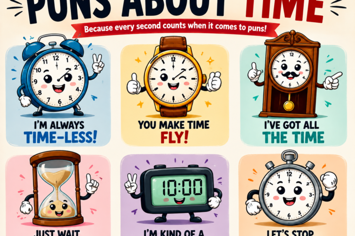Funny 182 Puns About Time That Are Clocking Up the Laughs ⏰😂2026