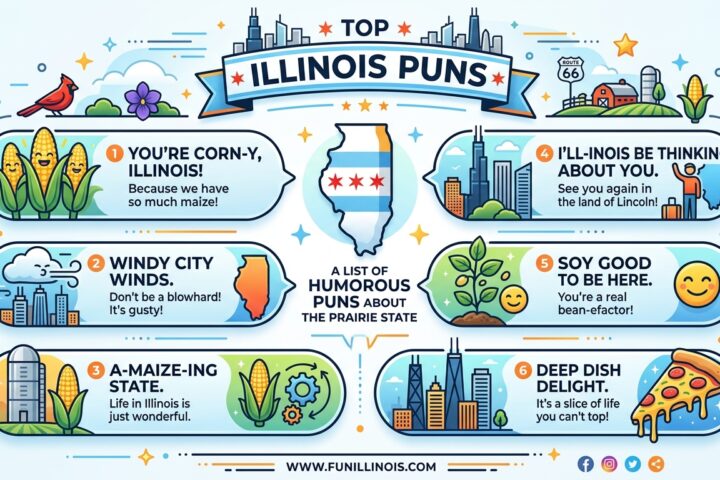 Funny 182 Illinois Puns That Will Make You Laugh Out Loud 🌽😂2026