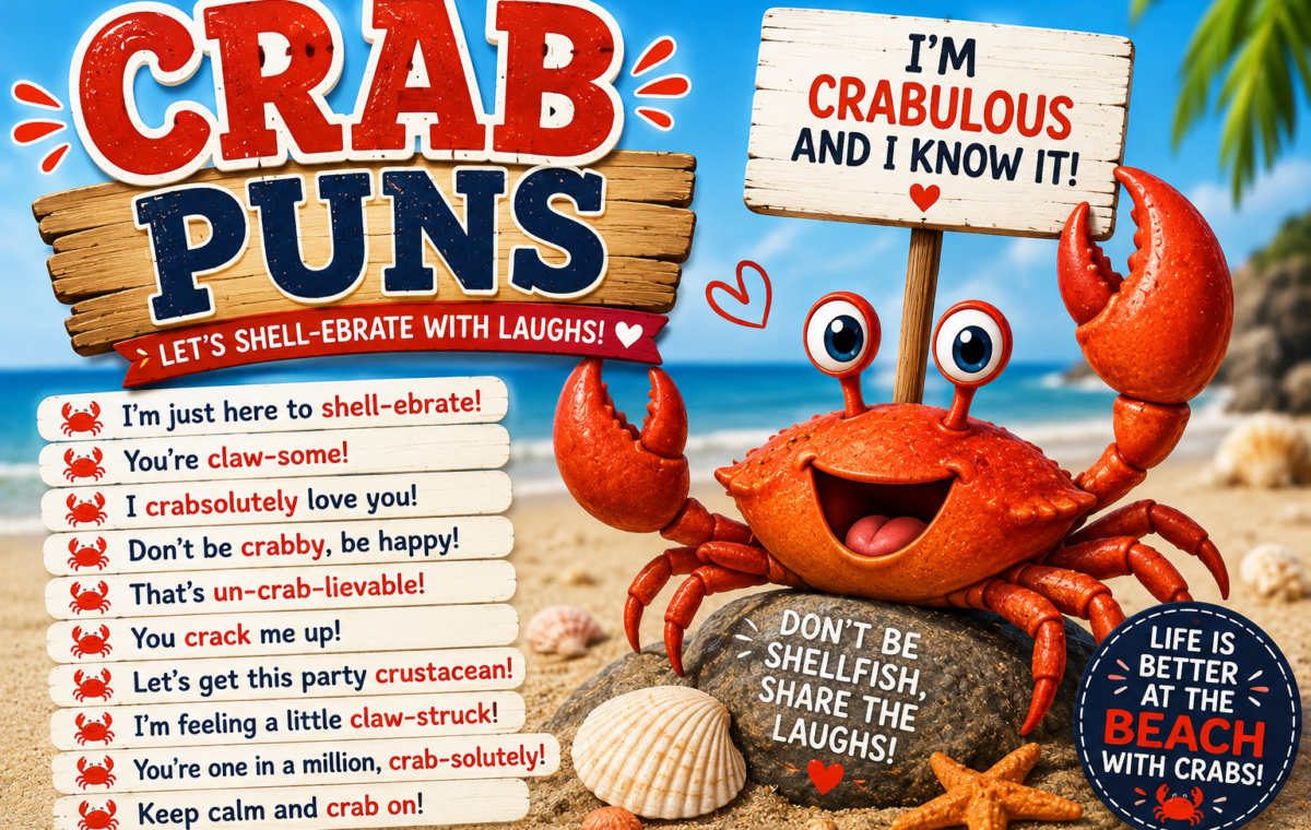Funny 182 Crab Puns That Will Make You Claw Your Way to Laughter 🦀😂2026